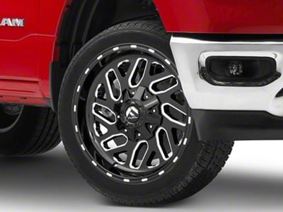 Fuel Wheels Triton Gloss Black Milled 6-Lug Wheel; 20x10; -19mm Offset (19-25 RAM 1500)
