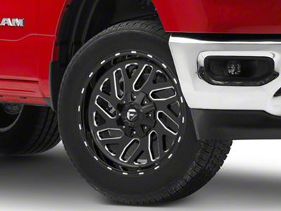 Fuel Wheels Triton Gloss Black Milled 6-Lug Wheel; 20x9; 20mm Offset (19-25 RAM 1500)