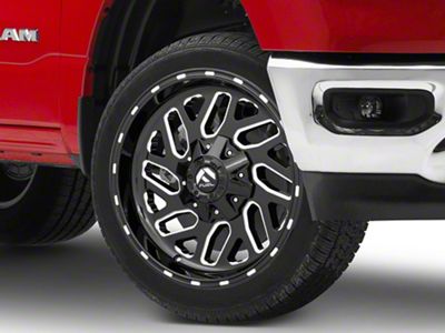 Fuel Wheels Triton Gloss Black Milled 6-Lug Wheel; 26x12; -44mm Offset (19-25 RAM 1500)