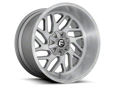 Fuel Wheels Triton Platinum Brushed Gunmetal Tinted Clear 6-Lug Wheel; 24x12; -44mm Offset (19-24 RAM 1500)