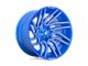Fuel Wheels Typhoon Anodized Blue Milled 5-Lug Wheel; 22x12; -44mm Offset (02-08 RAM 1500, Excluding Mega Cab)