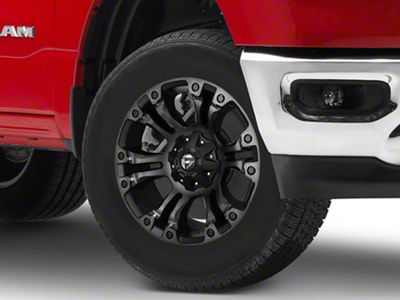 Fuel Wheels Vapor Matte Black Double Dark Tint 6-Lug Wheel; 18x9; 19mm Offset (19-25 RAM 1500)