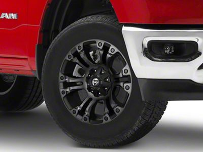 Fuel Wheels Vapor Matte Black Double Dark Tint 6-Lug Wheel; 18x9; 1mm Offset (19-24 RAM 1500)
