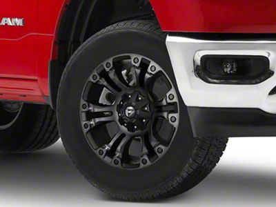 Fuel Wheels Vapor Matte Black Double Dark Tint 6-Lug Wheel; 18x9; 1mm Offset (19-25 RAM 1500)