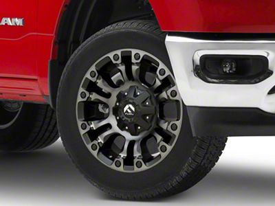 Fuel Wheels Vapor Matte Black Double Dark Tint 6-Lug Wheel; 20x9; 1mm Offset (19-25 RAM 1500)