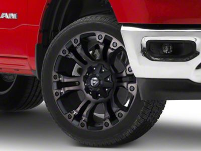 Fuel Wheels Vapor Matte Black Double Dark Tint 6-Lug Wheel; 22x10; -19mm Offset (19-25 RAM 1500)