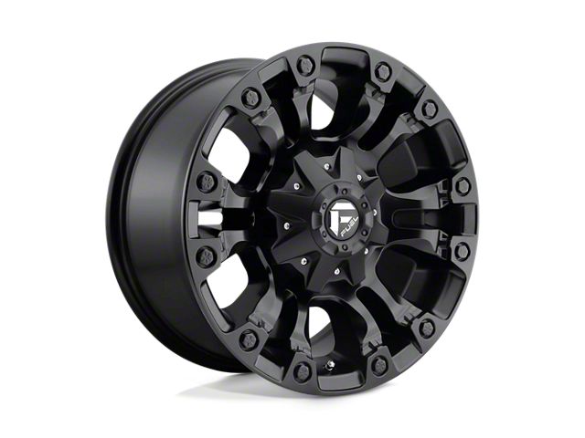 Fuel Wheels Vapor Matte Black 5-Lug Wheel; 22x10; 10mm Offset (02-08 RAM 1500, Excluding Mega Cab)