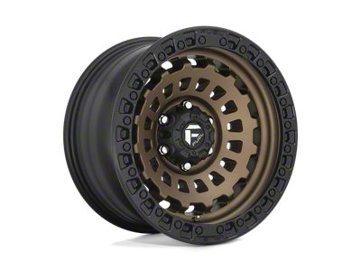 Fuel Wheels Zephyr Matte Bronze with Black Bead Ring 8-Lug Wheel; 20x9; 1mm Offset (06-08 RAM 1500 Mega Cab)