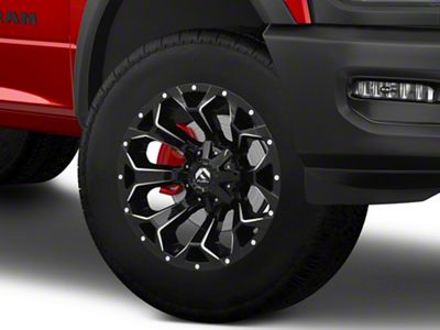Fuel Wheels Assault Gloss Black Milled 8-Lug Wheel; 20x9; 1mm Offset (19-24 RAM 2500)