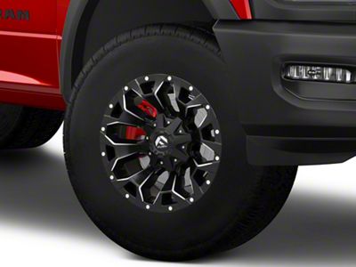Fuel Wheels Assault Matte Black Milled 8-Lug Wheel; 18x9; 1mm Offset (19-24 RAM 2500)