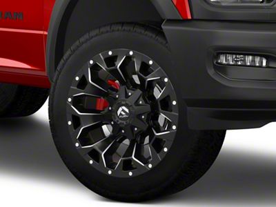 Fuel Wheels Assault Matte Black Milled 8-Lug Wheel; 22x12; -44mm Offset (19-24 RAM 2500)