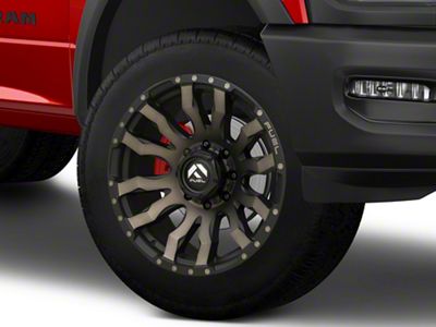 Fuel Wheels Blitz Matte Black Double Dark Tint 8-Lug Wheel; 22x10; -18mm Offset (19-25 RAM 2500)