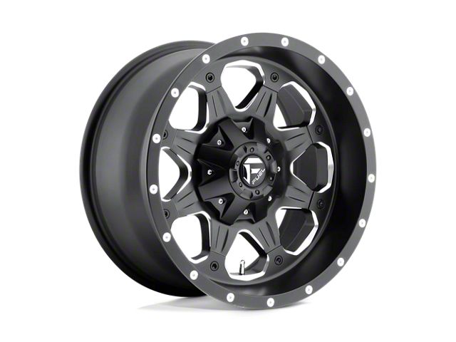 Fuel Wheels Boost Matte Black Milled 8-Lug Wheel; 18x9; 1mm Offset (19-24 RAM 2500)
