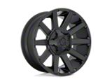 Fuel Wheels Contra Satin Black 8-Lug Wheel; 20x10; -18mm Offset (19-24 RAM 2500)