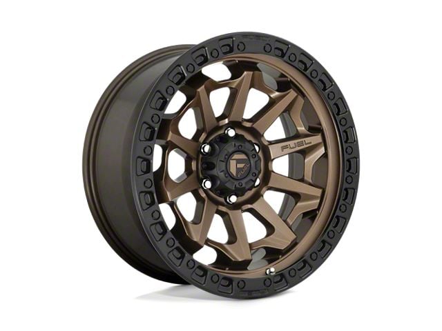 Fuel Wheels Covert Matte Bronze with Black Bead Ring 8-Lug Wheel; 18x9; -12mm Offset (19-24 RAM 2500)