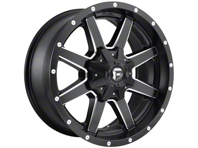 Fuel Wheels Maverick Matte Black Milled 8-Lug Wheel; 20x9; 1mm Offset (19-24 RAM 2500)
