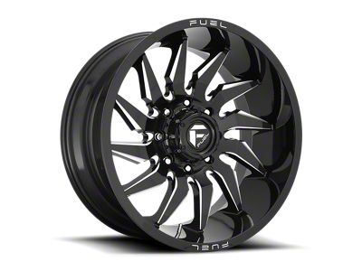 Fuel Wheels Saber Gloss Black Milled 8-Lug Wheel; 20x10; -18mm Offset (19-24 RAM 2500)