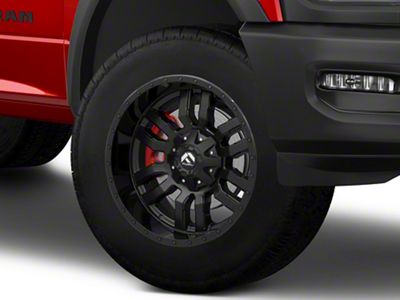 Fuel Wheels Sledge Gloss and Matte Black 8-Lug Wheel; 20x10; -18mm Offset (19-24 RAM 2500)