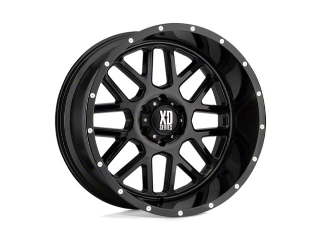 Fuel Wheels Traction Matte Gunmetal with Black Ring 8-Lug Wheel; 20x9; 1mm Offset (19-24 RAM 2500)