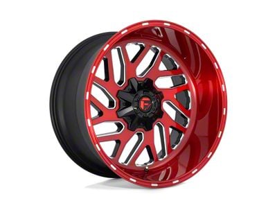 Fuel Wheels Triton Candy Red Milled 8-Lug Wheel; 20x10; -18mm Offset (19-24 RAM 2500)