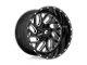 Fuel Wheels Triton Gloss Black Milled 8-Lug Wheel; 22x12; -43mm Offset (19-24 RAM 2500)
