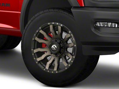 Fuel Wheels Blitz Matte Black Double Dark Tint 8-Lug Wheel; 20x9; 20mm Offset (19-24 RAM 3500 SRW)