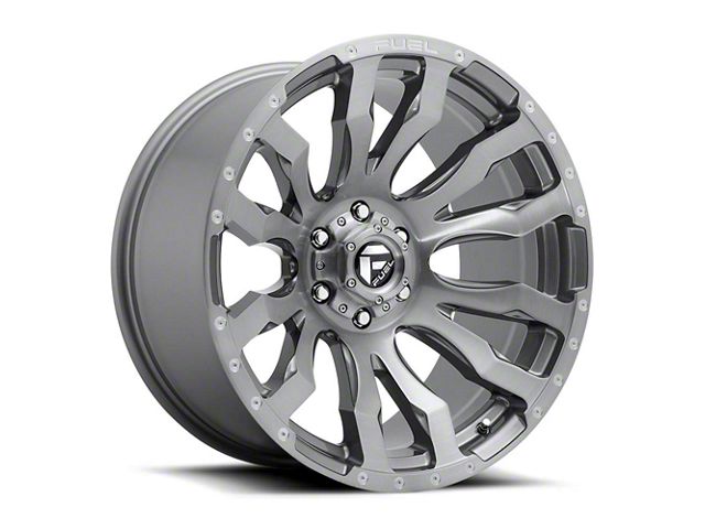 Fuel Wheels Blitz Platinum Brushed Gunmetal 8-Lug Wheel; 20x9; 1mm Offset (19-24 RAM 3500 SRW)