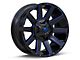Fuel Wheels Contra Gloss Black with Blue Tint Clear 8-Lug Wheel; 20x9; 20mm Offset (19-24 RAM 3500 SRW)
