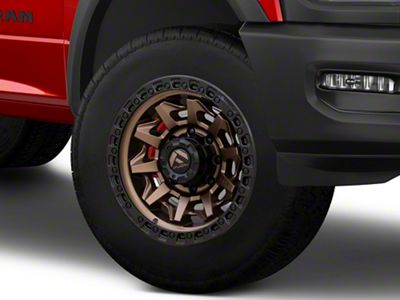 Fuel Wheels Covert Matte Bronze with Black Bead Ring 8-Lug Wheel; 20x9; 20mm Offset (19-24 RAM 3500 SRW)