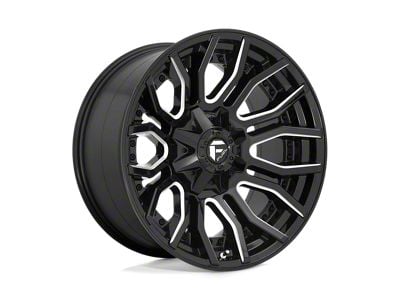 Fuel Wheels Flow Gloss Black Milled 8-Lug Wheel; 18x9; -12mm Offset (19-24 RAM 3500 SRW)