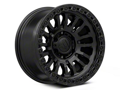 Fuel Wheels Rincon Matte Black with Gloss Black Lip 8-Lug Wheel; 17x9; -12mm Offset (19-24 RAM 3500 SRW)
