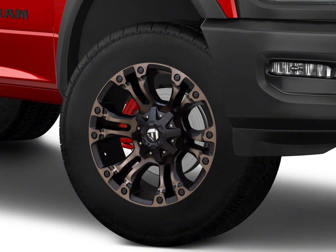 Fuel Wheels RAM 3500 Vapor Matte Black Double Dark Tint 8Lug Wheel