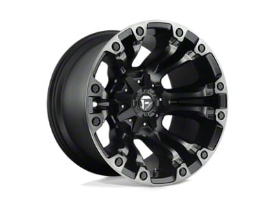 Fuel Wheels Vapor Matte Black Gray Tint 8-Lug Wheel; 20x9; 1mm Offset (19-24 RAM 3500 SRW)