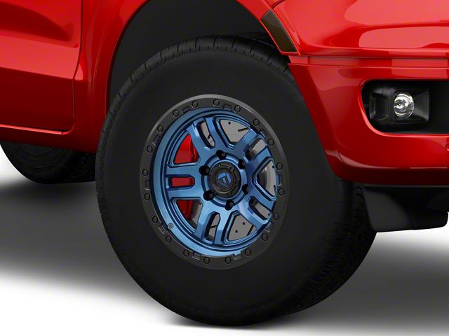 Fuel Wheels Ammo Gloss Blue with Black Bead Ring 6-Lug Wheel; 17x9; -12mm Offset (19-23 Ranger)