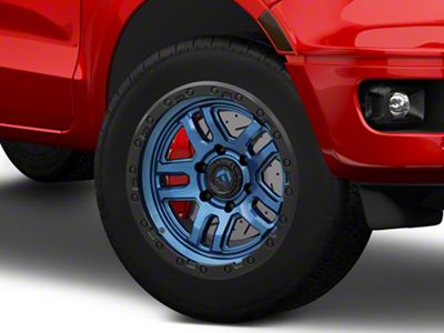 Fuel Wheels Ammo Gloss Blue with Black Bead Ring 6-Lug Wheel; 20x10; -18mm Offset (19-23 Ranger)