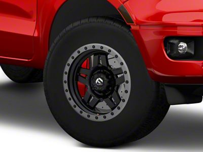 Fuel Wheels Anza Matte Black with Anthracite Ring 6-Lug Wheel; 17x8.5; 6mm Offset (19-23 Ranger)