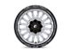 Fuel Wheels Arc Silver Brushed Face with Milled Black Lip 6-Lug Wheel; 22x10; -18mm Offset (19-23 Ranger)