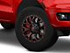 Fuel Wheels Assault Matte Black Red Milled 6-Lug Wheel; 17x9; 2mm Offset (19-23 Ranger)