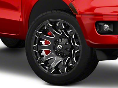 Fuel Wheels Battle Axe Gloss Black Milled 6-Lug Wheel; 22x12; -44mm Offset (19-23 Ranger)