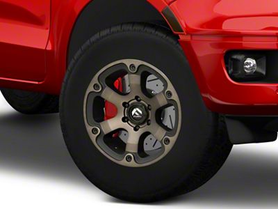 Fuel Wheels Beast Matte Black Double Dark Tint 6-Lug Wheel; 17x10; -18mm Offset (19-23 Ranger)