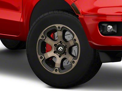 Fuel Wheels Beast Matte Black Double Dark Tint 6-Lug Wheel; 18x9; 19mm Offset (19-23 Ranger)