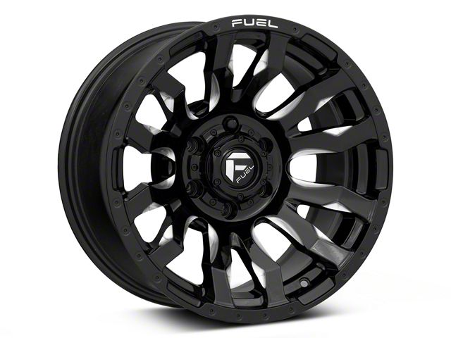 Fuel Wheels Blitz Gloss Black Milled 6-Lug Wheel; 17x9; 1mm Offset (19-23 Ranger)