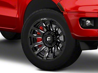 Fuel Wheels Blitz Gloss Black Milled 6-Lug Wheel; 20x9; 1mm Offset (19-23 Ranger)
