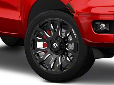 Fuel Wheels Blitz Gloss Black Milled 6-Lug Wheel; 22x12; -44mm Offset (19-23 Ranger)