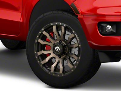 Fuel Wheels Blitz Matte Black Double Dark Tint 6-Lug Wheel; 20x9; 20mm Offset (19-23 Ranger)