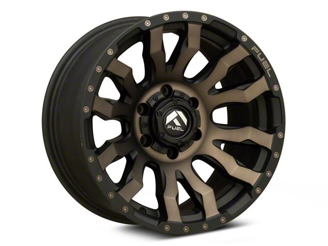 Fuel Wheels Blitz Matte Black with Dark Tint 6-Lug Wheel; 17x9; -12mm Offset (19-23 Ranger)