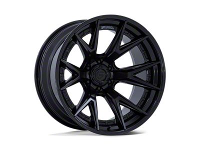 Fuel Wheels Catalyst Matte Black with Gloss Black Lip 6-Lug Wheel; 20x9; 20mm Offset (24-25 Ranger)