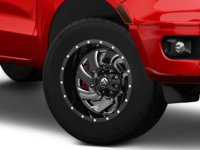 Fuel Wheels Cleaver Gloss Black Milled 6-Lug Wheel; 18x9; -12mm Offset (19-23 Ranger)