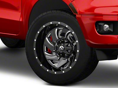 Fuel Wheels Cleaver Gloss Black Milled 6-Lug Wheel; 20x12; -44mm Offset (19-23 Ranger)