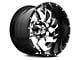 Fuel Wheels Cleaver Chrome with Gloss Black 6-Lug Wheel; 22x12; -44mm Offset (19-23 Ranger)